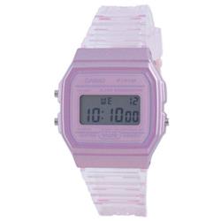 Picture of Casio F-91WS-4 Youth Pink Resin Digital Unisex Watch&#44; Blue
