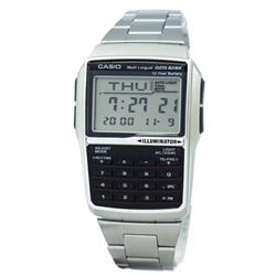 Picture of Casio DBC-32D-1ADF Youth Digital Data Bank 5 Alarm Multi-Lingual Watch for Mens&#44; Black