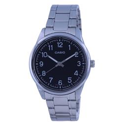 Picture of Casio MTP-V005D-1B4 Black Dial Stainless Steel Analog Quartz Watch for Mens&#44; Blue - Size Adult