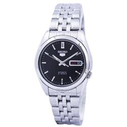 SNK361K1 Mens 5 Automatic 21 Jewels Watch, Black -  Seiko