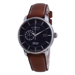 Z84703 Mens Atlantic Dial Leather Automatic Watch44 Blue  White