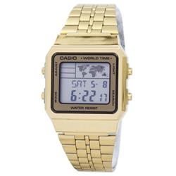 Picture of Casio A500WGA-9DF Alarm World Time Digital A500WGA-9DF Mens Watch&#44; Gold