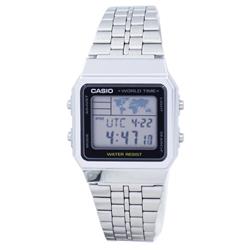 Picture of Casio A500WA-1DF Mens Alarm World Time Digital Watch, Blue