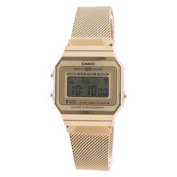 Picture of Casio A700WMG-9A Unisex Youth Vintage Stainless Steel Digital Watch&#44; Gold & Blue
