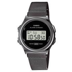 Picture of Casio A171WEMB-1A Vintage Digital Stainless Steel Mesh Black Dial Quartz Womens Watch&#44; Blue