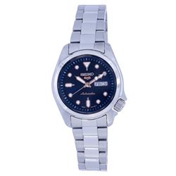 5 Sports Automatic Stainless Steel Blue Dial 100M Womens Watch, White -  Seiko, SE960763