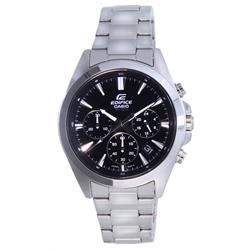 EFV-630D-1AV Edifice Chronograph Analog Stainless Steel Quartz 100M Mens Watch, Black -  Casio