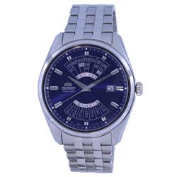 RA-BA0003L10B Multi Year Calendar Blue Dial Stainless Steel Automatic Mens Watch, White -  Orient