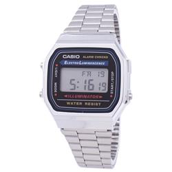 Picture of Casio A168WA-1WDF Digital Alarm Chrono Stainless Steel Unisex Watch for Adult - White