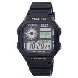 AE-1200WH-1BVDF Youth Series Digital World Time Men Watch for Adult - Blue -  Casio