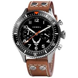 Picture of Hemel HFUSAF1-03.-.HW USAF Special Edition Misson Objectives Black with Super-LumiNova C3 Dial Quartz 100M Men Watch for Adult - White