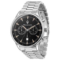 R8873646004- Tradizione Chronograph Black Dial Quartz 100M Men Watch for Adult - Blue -  Maserati