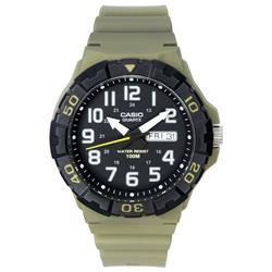 Picture of Casio MRW-210H-5A Analog Resin Strap Dial Quartz 100M Mens Watch&#44; Black & White