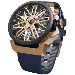 RIM GT Reversible Chronograph Skeleton Dial Automatic Mens Watch, Blue -  Roca, RO2924270