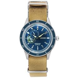 SSA453J1 Presage Style60s Heritage Open Heart Dial Automatic Mens Watch, Blue & Black -  Seiko