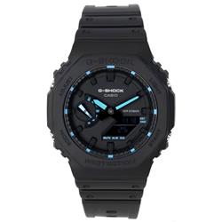 GA-2100-1A2 G-Shock Neon Accent Analog Digital Quartz 200M Mens Watch, Blue - Adult -  Casio