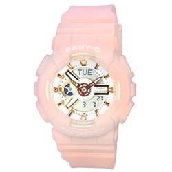 BA-110XRG-4A Baby-G Analog Digital White Dial Quartz 100M Womens Watch, White - Adult -  Casio