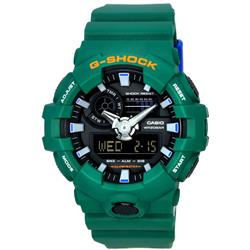 GA-700SC-3A G-Shock Popular Spirited Colours Green Analog Digital Quartz 200M Mens Watch, Black - Adult -  Casio