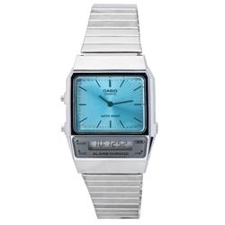 Picture of Casio AQ-800EC-2A Vintage Analog Digital Stainless Steel Bracelet Quartz Unisex Watch&#44; White - Adult
