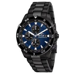 ADV2500 Chronograph Stainless Steel Blue Dial Quartz 100M Mens Watch, White - Adult -  Get Noticed, GE3443769