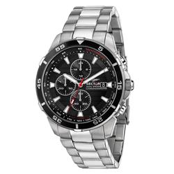 ADV2500 Chronograph Stainless Steel Black Dial Quartz 100M Mens Watch, Black - Adult -  Get Noticed, GE3448545