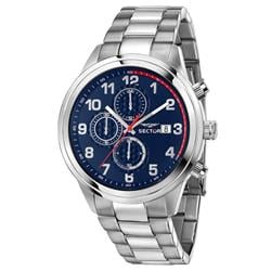 670 Chronograph Stainless Steel Blue Dial Quartz Mens Watch, Blue - Adult -  Get Noticed, GE3446825