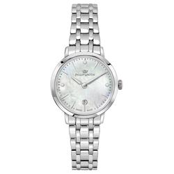 R8253150512- Swiss Made Audrey Crystal Accents Mother of Pearl Dial Quartz Womens Watch, White - Adult -  PHILIP WATCH