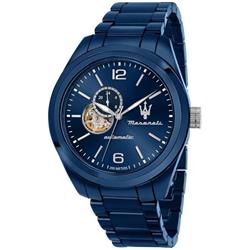 Traguardo Ceramic Open Heart Blue Dial Automatic Divers 200M Mens Watch, Black - Adult -  Curiosidad, CU3291664