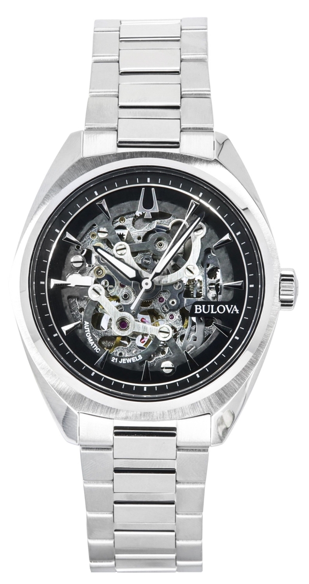 Picture of Bulova 96A293 Classic Surveyor Stainless Steel Silver Skeleton Dial Automatic Men Watch