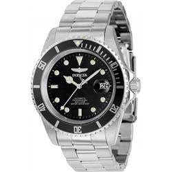 Pro Diver Professional Black Dial Automatic Divers 200M Mens Watch, Blue - Adult