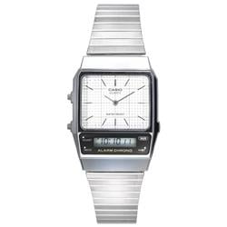 Picture of Casio AQ-800E-7A Vintage Analog Digital White Dial Quartz Unisex Watch&#44; Black - Adult