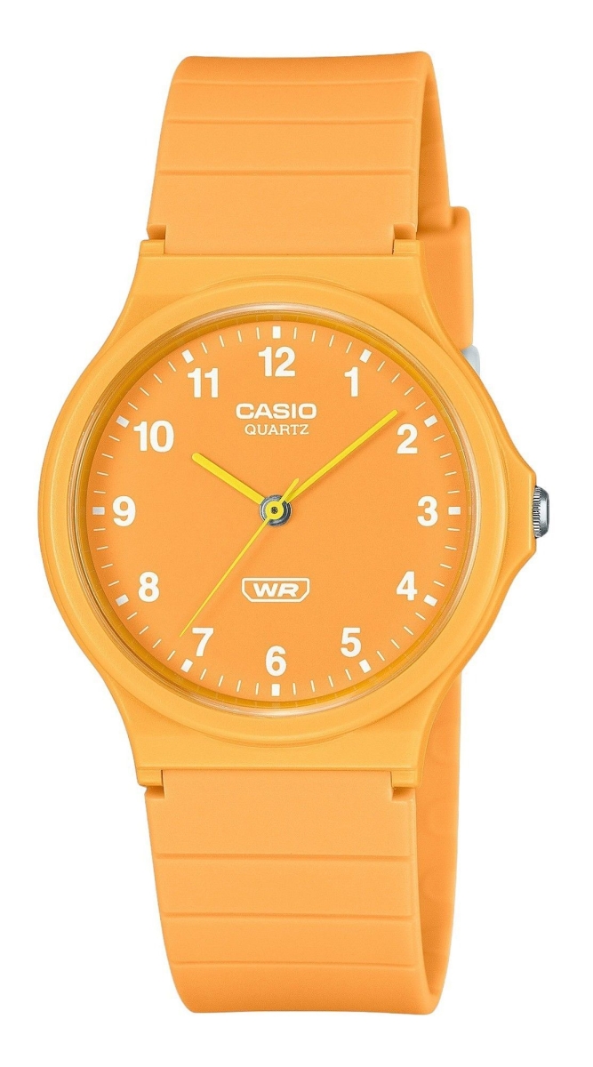 MQ-24B-9B 34.90 x 7.80 mm Pop Analog Bio Based Resin Strap Orange Dial Quartz Unisex Watch -  Casio