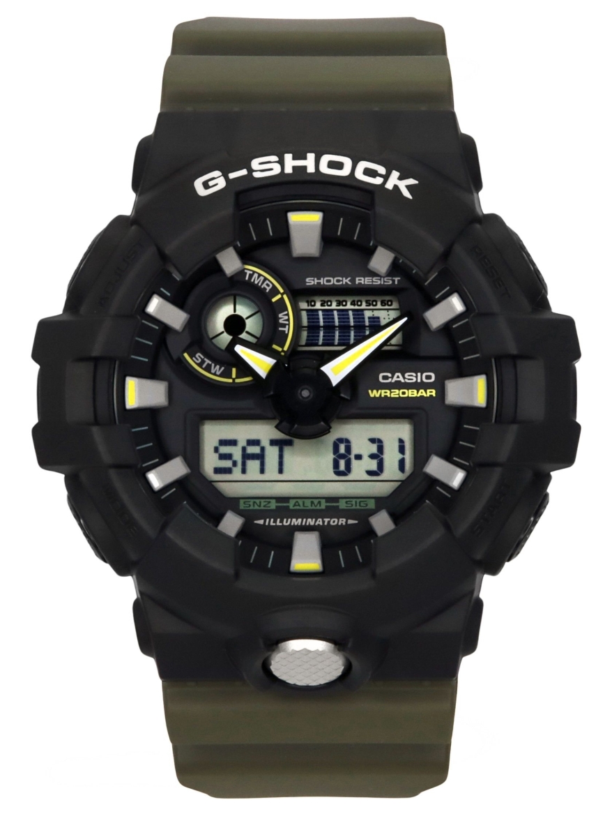 Picture of Casio GA-710TU-1A3 53.40 x 18.5 mm G-Shock Analog Digital Resin Strap Black Dial Quartz 200 m Mens Watch