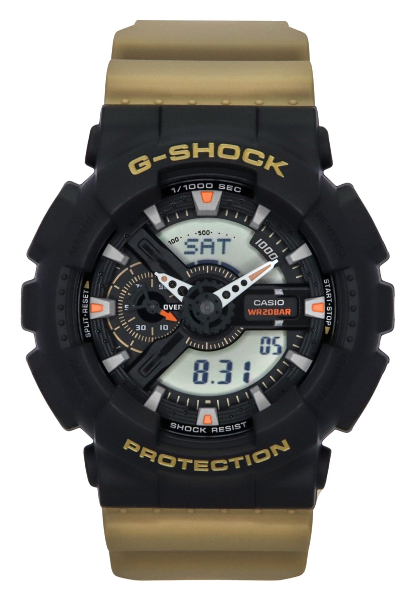 Picture of Casio GA-110TU-1A5 51.20 x 16.90 mm G-Shock Analog Digital Resin Strap Black Dial Quartz 200 m Mens Watch