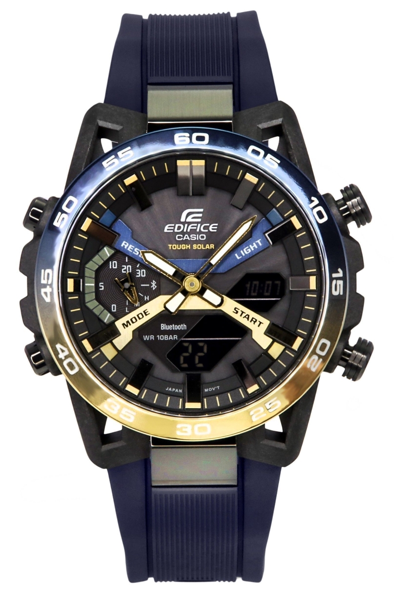 Picture of Casio ECB-2000NP-1A 47.80 x 10.80 mm Edifice Sospensione Nighttime Drive Analog Digital Smartphone Link Tough Solar 100 m Mens Watch