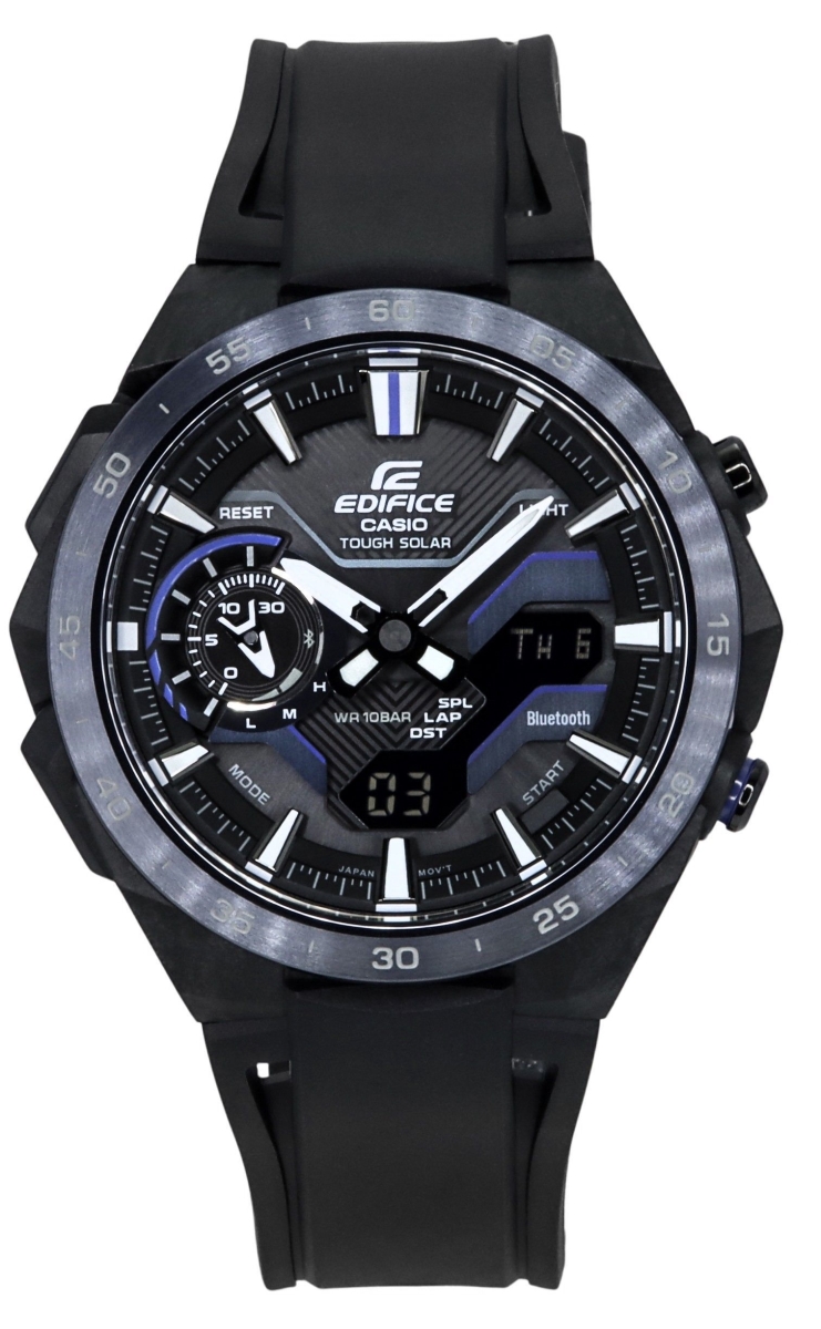 Picture of Casio ECB-2200PB-1A 48.20 x 11.90 mm Edifice Windflow Analog Digital Smartphone Link Black Dial Tough Solar 100 m Mens Watch