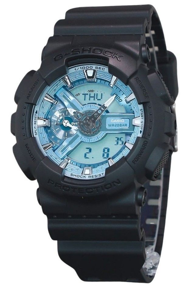 Picture of Casio GA-110CD-1A2 51.20 x 16.90 mm G-Shock Analog Digital Resin Strap Ocean Blue Dial Quartz 200 m Mens Watch