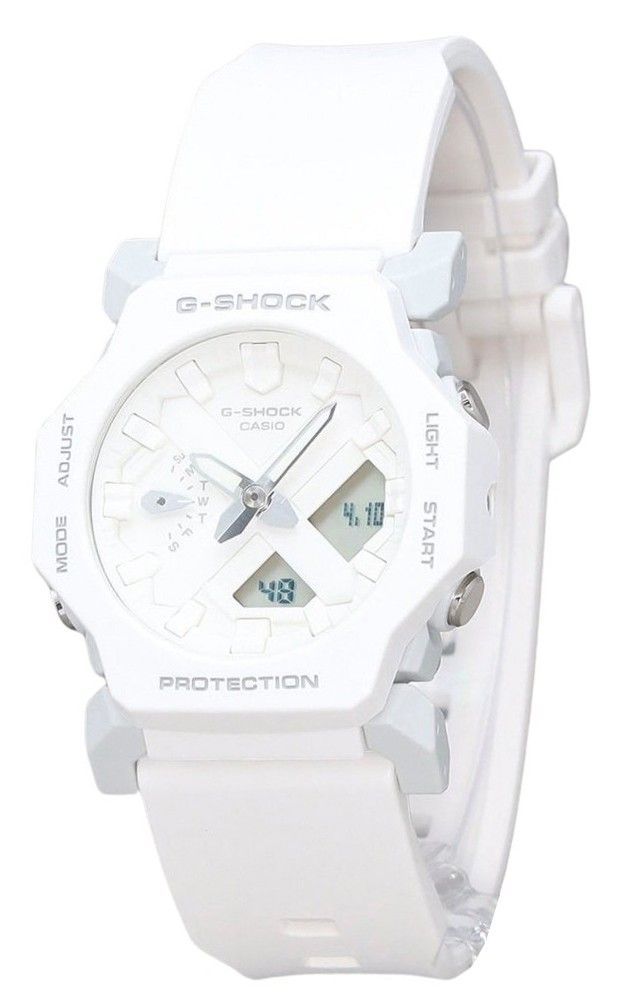 Picture of Casio GA-2300-7A 42.10 x 11.60 mm G-Shock Analog Digital White Resin White Dial Strap Quartz 200 m Mens Watch