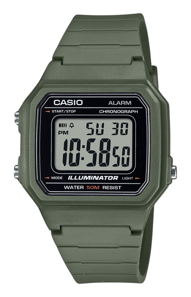 Picture of Casio W-217H-3AV 41.20 x 10.5 mm Youth Digital Resin Strap Quartz Mens Watch