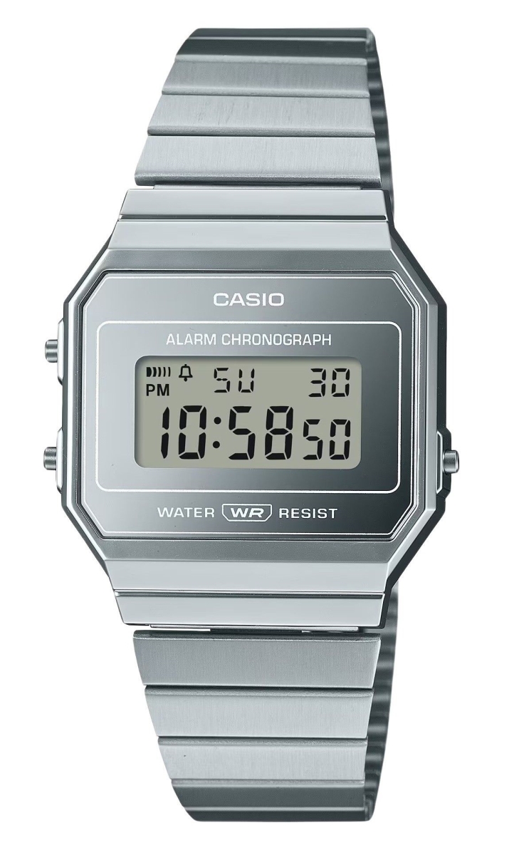 Picture of Casio A700WEV-7A 35.5 x 6 mm Vintage Digital Stainless Steel Silver Dial Quartz Unisex Watch