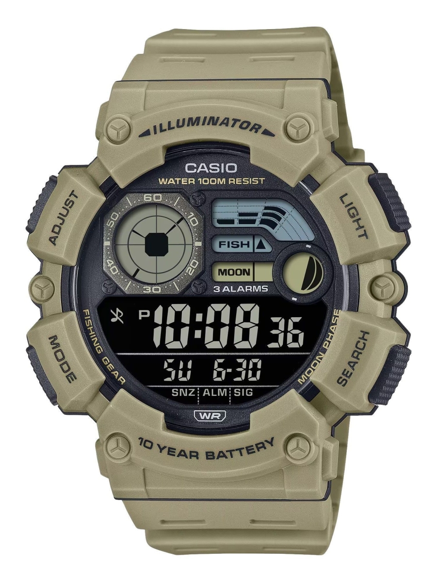 Picture of Casio WS-1500H-5BV 50.10 x 16.80 mm Digital Resin Strap Quartz 100 m Mens Watch