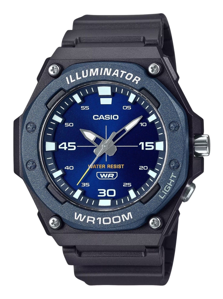 Picture of Casio MW-620H-2AV 48.10 x 13.60 mm Standard Analog Resin Strap Blue Dial Quartz 100 m Mens Watch