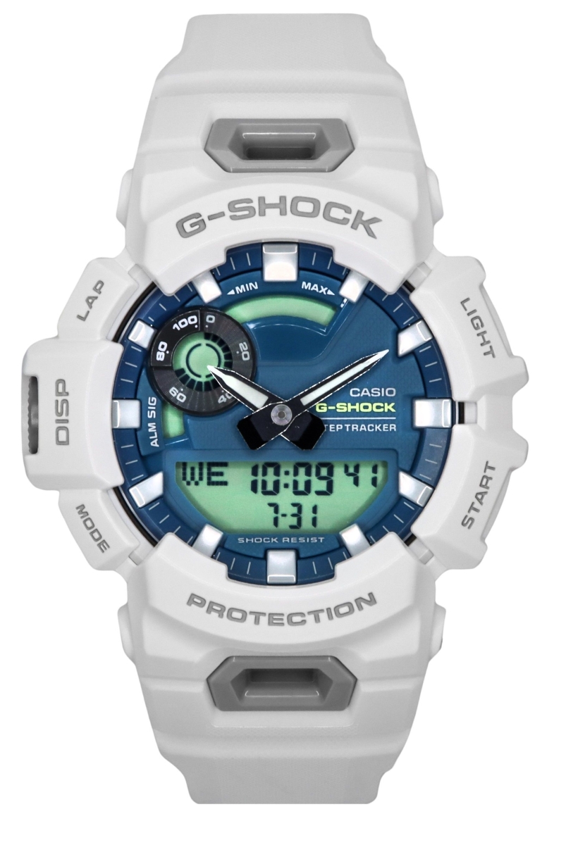 Picture of Casio GBA-900CB-7A 48.90 x 16.60 mm G-Shock G-Squad Analog Digital Smartphone Link Bio-Based Resin Strap Blue Dial Quartz 200 m Mens Watch