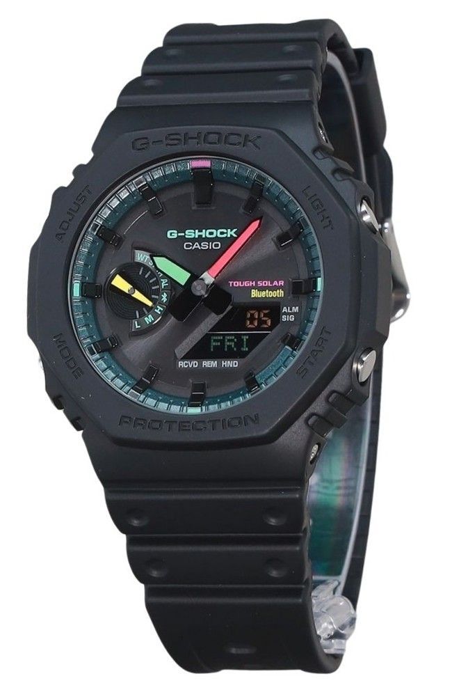 Picture of Casio GA-B2100MF-1A 45.40 x 11.90 mm G-Shock Analog Digital Smartphone Link Multi Fluorescent Accents Series Tough Solar 200 m Mens Watch