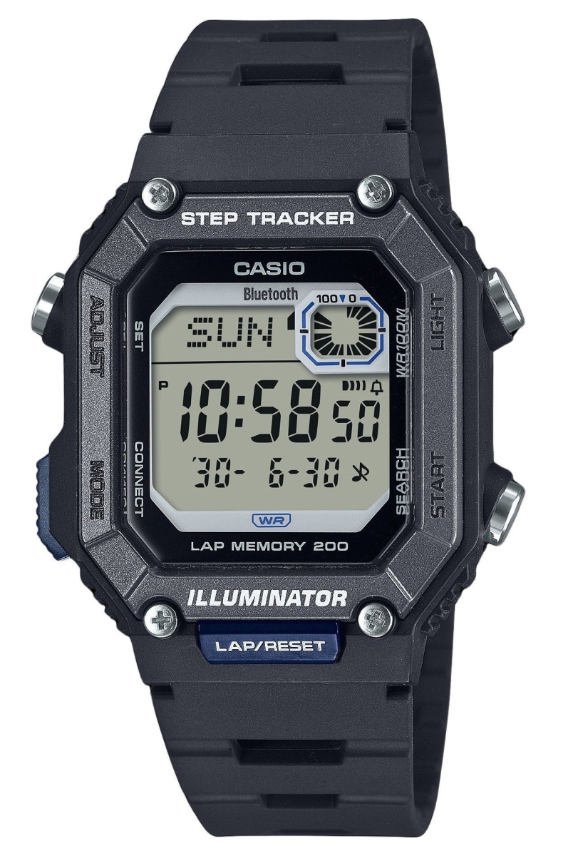 Picture of Casio WS-B1000-1AV 41.30 x 11.60 mm Standard Digital Smartphone Link Step Tracker Resin Strap Quartz 100 m Mens Watch