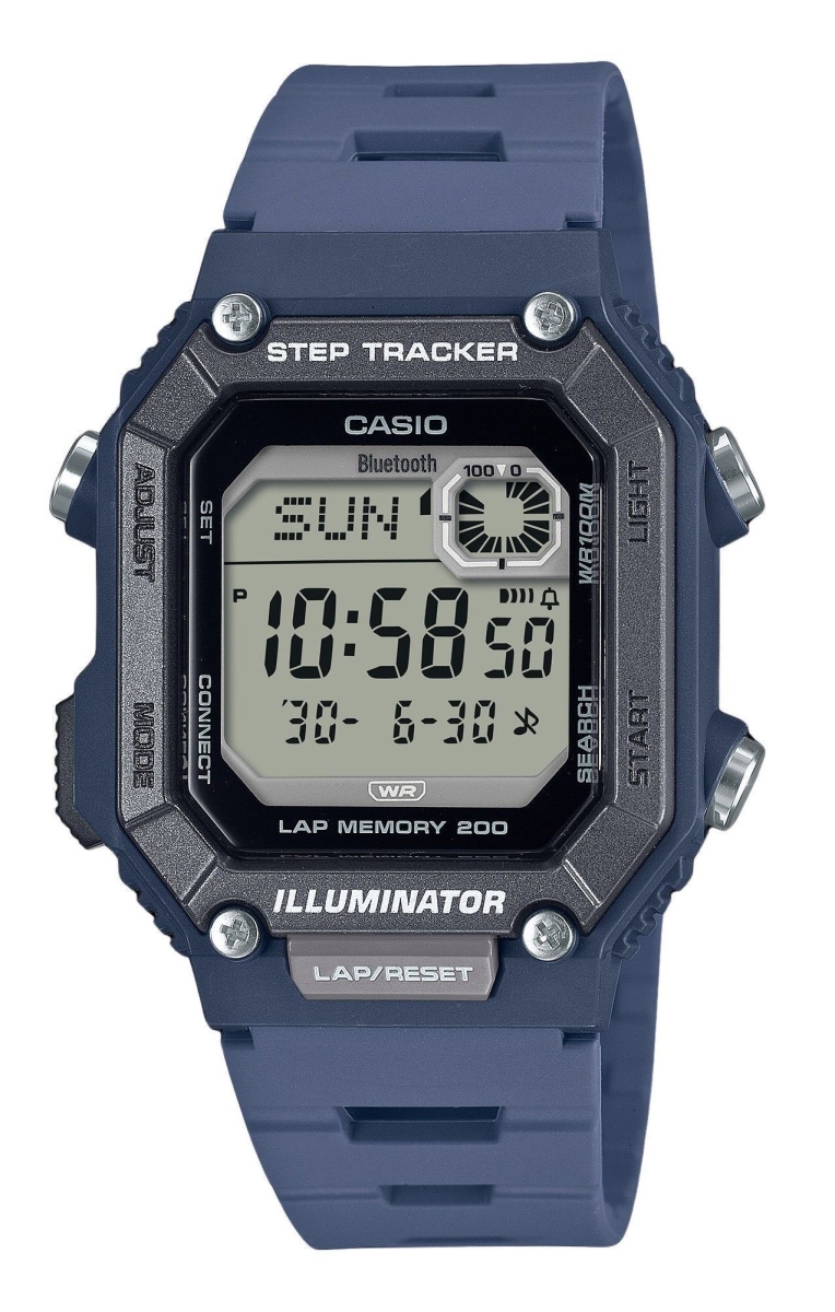 Picture of Casio WS-B1000-2AV 41.30 x 11.60 mm Standard Digital Smartphone Link Step Tracker Resin Strap Quartz 100 m Mens Watch