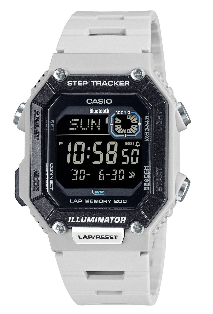 Picture of Casio WS-B1000-8BV 41.30 x 11.60 mm Standard Digital Smartphone Link Step Tracker Resin Strap Quartz 100 m Mens Watch