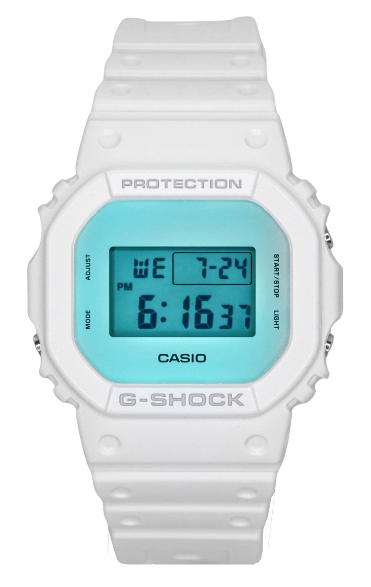 Picture of Casio DW-5600TL-7 42.80 x 13.40 mm G-Shock Digital White Resin Strap Quartz 200 m Mens Watch