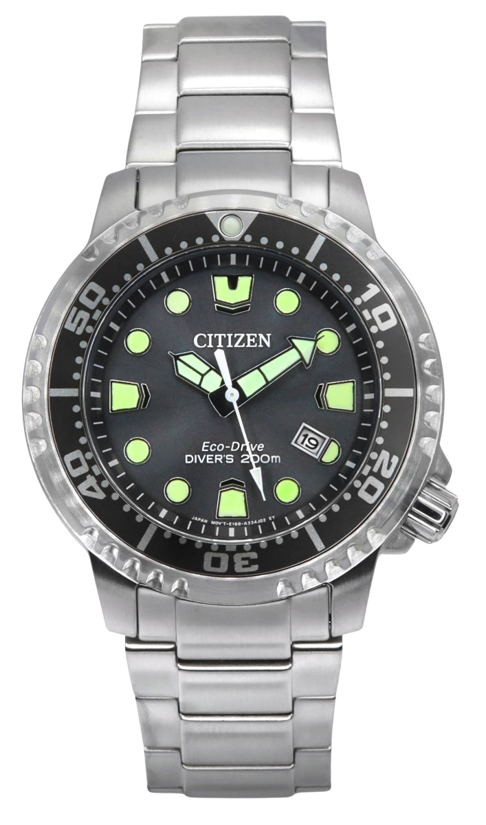 BN0167-50H 44 x 11.5 mm Promaster Dive Eco-Drive Stainless Steel Gray Dial Divers 200 m Mens Watch -  CITIZEN