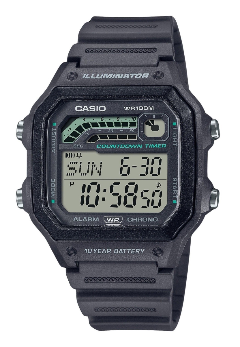 Picture of Casio WS-1600H-8AV 42.10 x 12.5 mm Standard Digital Resin Strap Gray Quartz 100 m Mens Watch